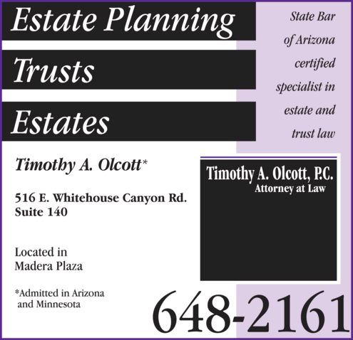 Timothy A. Olcott P.C. Attorney at Law